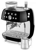 Кофемашина-эспрессо SMEG EGF03BLEU со встроенной кофемолкой, чёрный