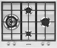 67 390 руб., Варочная панель газовая SMEG PX164L Нержавеющая сталь
