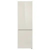 Холодильник отдельностоящий KORTING KNFC 62370 GB двухкамерный, 200 см, бежевое стекло