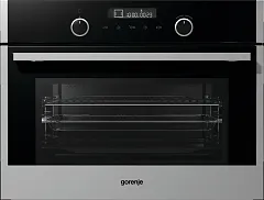 Компактный духовой шкаф с функцией СВЧ Gorenje BCM547S12X