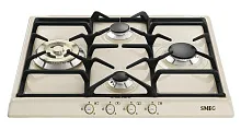 72 790 руб., Варочная панель газовая SMEG SR764PO Кремовая