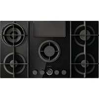 245 190 руб., Варочная панель Газовая ELICA NIKOLATESLA FLAME BL/A/88 черное стекло решетки чугун