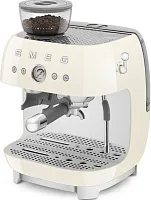 89 990 руб., Кофемашина-эспрессо SMEG EGF03CREU со встроенной кофемолкой, кремовый