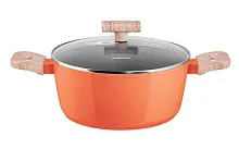 3 290 руб., Кастрюля MAUNFELD MARTA MCS41FA06CL со стеклянной крышкой, 24 см, 4,1 л., коралловый