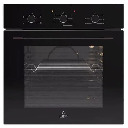 Шкаф духовой электрический LEX EDM 046 BBL черное стекло фото в интернет-магазине «Mebelex»