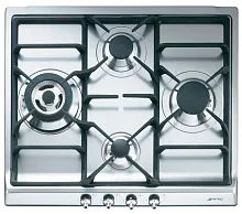 44 490 руб., Варочная панель газовая SMEG SER60SGH3 Нержавеющая сталь