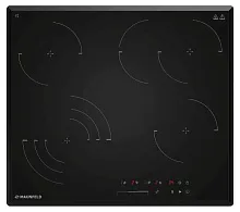 24 490 руб., Панель варочная стеклокерамическая MAUNFELD CVCE594SSMDBK LUX, Черный