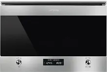 115 990 руб., Встраиваемая микроволновая печь SMEG MP322X1, нержавеющая сталь/ черное стекло