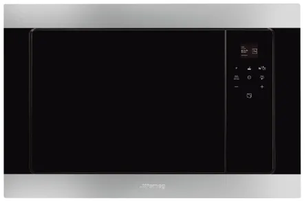 Встраиваемая микроволновая печь SMEG FMI320X2 черный фото в интернет-магазине «Mebelex»