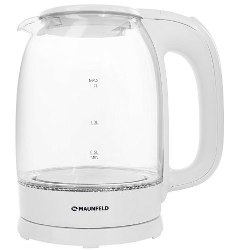 Чайник электрический MAUNFELD MGK-613WH белый фото в интернет-магазине «Mebelex»