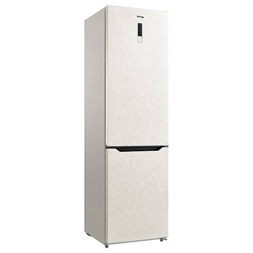 Холодильник Отдельностоящий KORTING KNFC 62017 B, 201 см, бежевый фото в интернет-магазине «Mebelex»