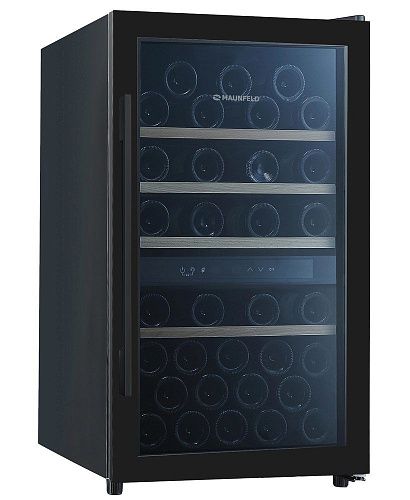 Винный шкаф Отдельностоящий MAUNFELD MFWC-124D49, 49 бутылок, две температурные зоны фото в интернет-магазине «Mebelex»