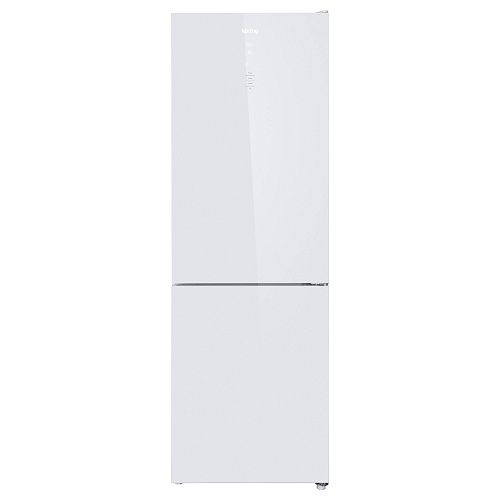 Отдельностоящий двухкамерный холодильник KORTING KNFC 61869 GW белое стекло фото в интернет-магазине «Mebelex»