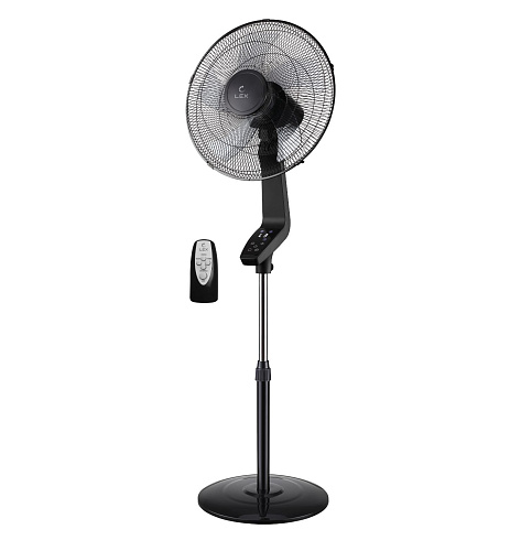 Вентилятор напольный с ПДУ LEX LXFC 8343 черный фото в интернет-магазине «Mebelex»