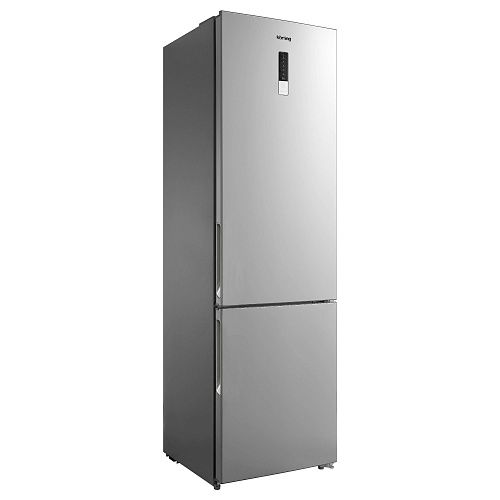 Холодильник Отдельностоящий KORTING KNFC 62017 X, 201 см, нержавеющая сталь фото в интернет-магазине «Mebelex»